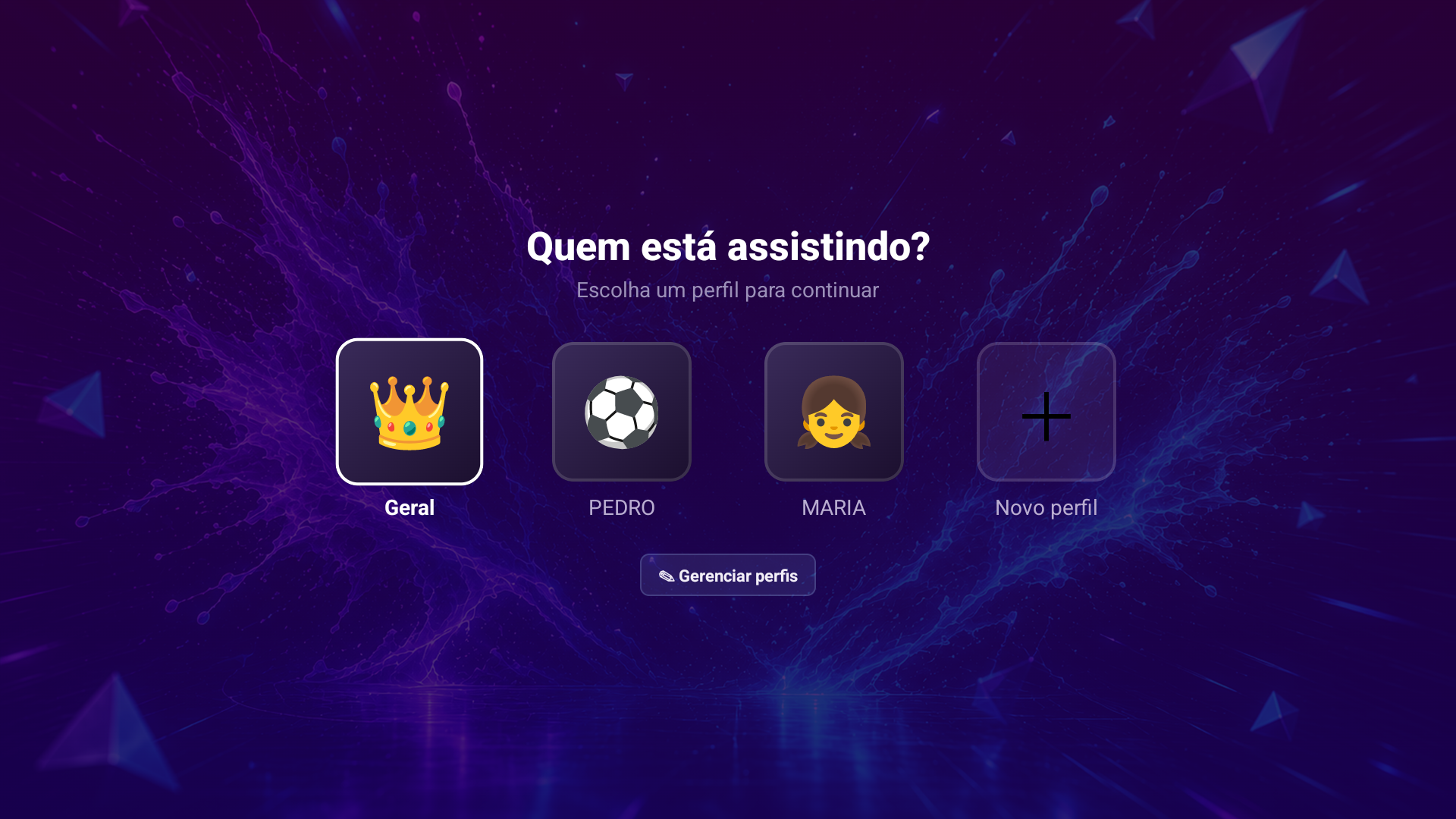Perfis do Cortex Player